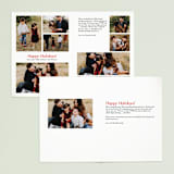 "Candy Stripe" - Retired Holiday Cards in Candy Red by Leah Bisch - Interior Options