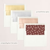 "Elegantly Festive" - Retired Holiday Cards in Cranberry by Ekko Studio - Envelope Liners