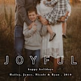"Blissful Joy" - Retired Holiday Cards in Blanc by Elly - Close-Up