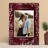 "Winter Fairytale" - Retired Holiday Cards in Burgundy by Petra Kern - Front