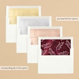 "Winter Fairytale" - Retired Holiday Cards in Burgundy by Petra Kern - Envelope Liners