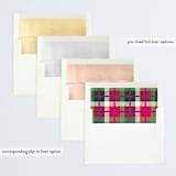 "Santa Has Been Notified" - Retired Holiday Cards in Snow by Alex Elko Design - Envelope Liners