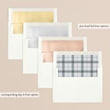"Streamline" - Retired Holiday Cards in Stone by Owl and Toad - Envelope Liners