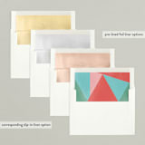 "A Block of Joy" - Retired Holiday Cards in Candy Apple by Erin Niehenke - Envelope Liners