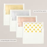 "never calm always bright" - Retired Holiday Cards in Halo by Jula Paper Co. - Envelope Liners