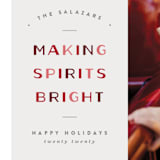 "Making Bright" - Retired Holiday Cards in Candy Cane by Pixel and Hank - Close-Up