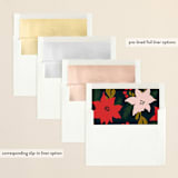 "Joy Contained" - Retired Holiday Cards in Navy by Genna Blackburn - Envelope Liners