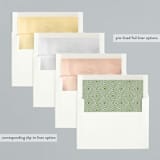 "Diamond Drop" - Retired Holiday Cards in Sage by Pippa Shaw - Envelope Liners