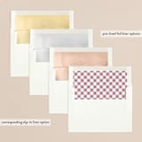 "Rarely Calm Always Bright" - Retired Holiday Cards in Pomegranate by Jula Paper Co. - Envelope Liners