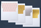 "Holiday Fruitcakes" - Retired Holiday Cards in Cranberry by Ann Gardner - Envelope Liners