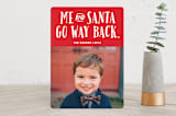 "Me And Santa" - Retired Holiday Cards in Candy Cane by Kerry Doyle - Front