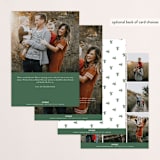 "Autograph" - Retired Holiday Cards in Forest by Robert True of Waui Design - Back of Card