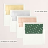 "Autograph" - Retired Holiday Cards in Forest by Robert True of Waui Design - Envelope Liners
