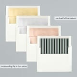 "Minimal Signature" - Retired Holiday Cards in Moss by Katharine Watson - Envelope Liners