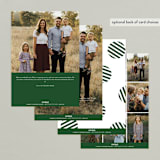 "Family Christmas Tree" - Retired Holiday Cards in Holly Berry by Playground Prints - Back of Card