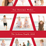 "Family Christmas Tree" - Retired Holiday Cards in Holly Berry by Playground Prints - Close-Up