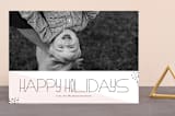 "Hipster Merry" - Retired Holiday Cards in Blush by chica design - Front