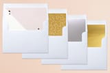 "Hipster Merry" - Retired Holiday Cards in Blush by chica design - Envelope Liners