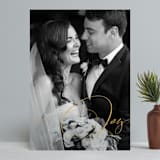 "The Joy" - Retired Holiday Cards in Golden by GeekInk Design - Front