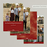 "Class" - Retired Holiday Cards in Crimson by Erin L. Wilson - Back of Card