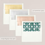 "Home Sweet Holiday Home" - Retired Holiday Cards in Leaf by Alicia Schultz - Envelope Liners