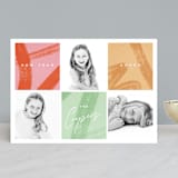 "Modern Squares" - Retired Holiday Cards in Candied Apple by Oscar and Emma - Karly Depew - Front