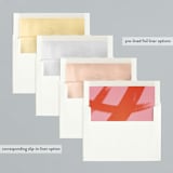 "Modern Squares" - Retired Holiday Cards in Candied Apple by Oscar and Emma - Karly Depew - Envelope Liners