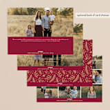 "Enclosed" - Retired Holiday Cards in Linen by Rochelle Renee - Back of Card