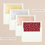 "Enclosed" - Retired Holiday Cards in Linen by Rochelle Renee - Envelope Liners