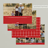 "Editorially" - Retired Holiday Cards in Berry by Julie Murray - Back of Card