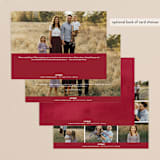 "Merrily Together" - Retired Holiday Cards in Crimson by Susan Moyal - Back of Card