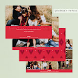 "bright stack" - Retired Holiday Cards in Cherry Bomb by Design Lotus - Back of Card