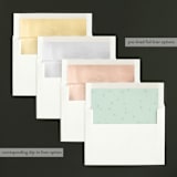 "Instant Gallery" - Retired Holiday Cards in North Star by Olivia Kanaley Inman - Envelope Liners