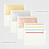 "the happy minimalist" - Retired Holiday Cards in Rainbow by Design Lotus - Envelope Liners