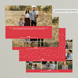 "Bright Spirits" - Retired Holiday Cards in Poinsettia by Hooray Creative - Back of Card
