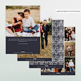 "Bold Diamond" - Retired Holiday Cards in Midnight by Katharine Watson - Back of Card