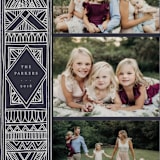"Bold Diamond" - Retired Holiday Cards in Midnight by Katharine Watson - Close-Up