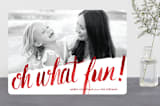 "Oh What Water Color" - Retired Holiday Cards in Cardinal by Ashley Ottinger - Front