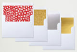 "Oh What Water Color" - Retired Holiday Cards in Cardinal by Ashley Ottinger - Envelope Liners