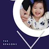 "Boldly Modern" - Retired Holiday Cards in Navy by JeAnna Casper - Close-Up