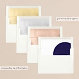 "Boldly Modern" - Retired Holiday Cards in Navy by JeAnna Casper - Envelope Liners