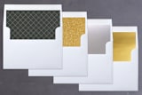 "Classic Joy" - Retired Holiday Cards in Old Rose by Magdalena Earnest - Envelope Liners
