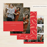 "Merry Shimmer" - Retired Holiday Cards in Rouge by Kristen Smith - Back of Card