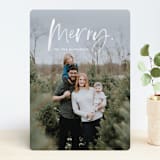 "Merry Painted" - Retired Holiday Cards in Snow by Erika Firm - Front