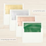 "Merry Painted" - Retired Holiday Cards in Snow by Erika Firm - Envelope Liners