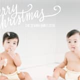 "Merry Scriptmas" - Retired Holiday Cards in Snow by Rebecca Daublin - Close-Up