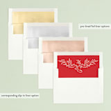 "Merry Scriptmas" - Retired Holiday Cards in Snow by Rebecca Daublin - Envelope Liners