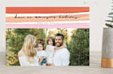 "Paint and Stripe" - Retired Holiday Cards in Peach Cobbler by Meg Gleason - Front