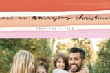 "Paint and Stripe" - Retired Holiday Cards in Peach Cobbler by Meg Gleason - Close-Up