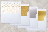 "Paint and Stripe" - Retired Holiday Cards in Peach Cobbler by Meg Gleason - Envelope Liners